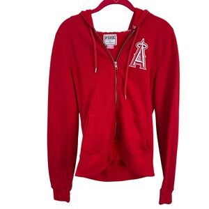 Victoria's Secret PINK Angels Zip Hoodie Red Take Me Home‎ Sequin Medium